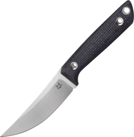 Couteau outdoor Fox Knives Perser 9 cm, micarta noire, étui en cuir