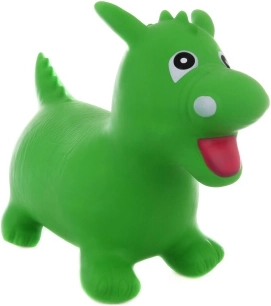Bouncy Dragon – green inflatable hopper for kids