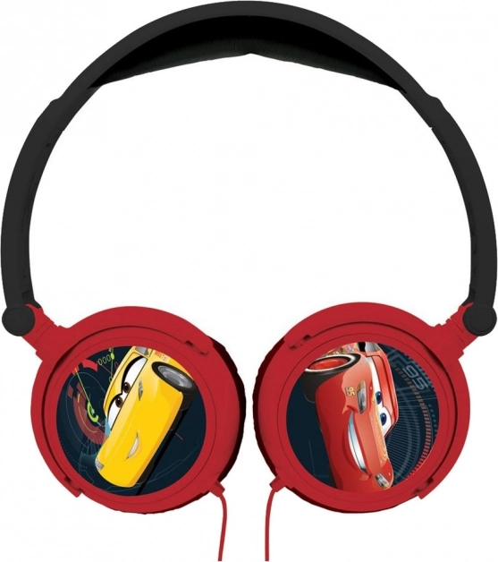 Kids foldable wired headphones DISNEY Cars with volume limiter