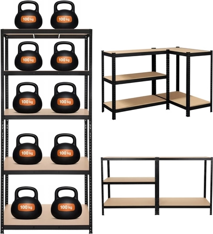 Load capacity up to 200 kg per shelf