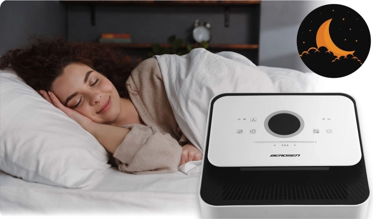 Commande tactile, hygrostat et mode nuit