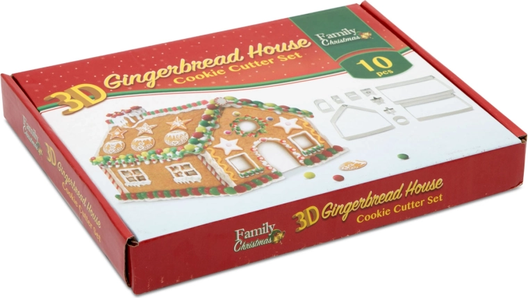 Fertiges Lebkuchenhaus als süße Dekoration