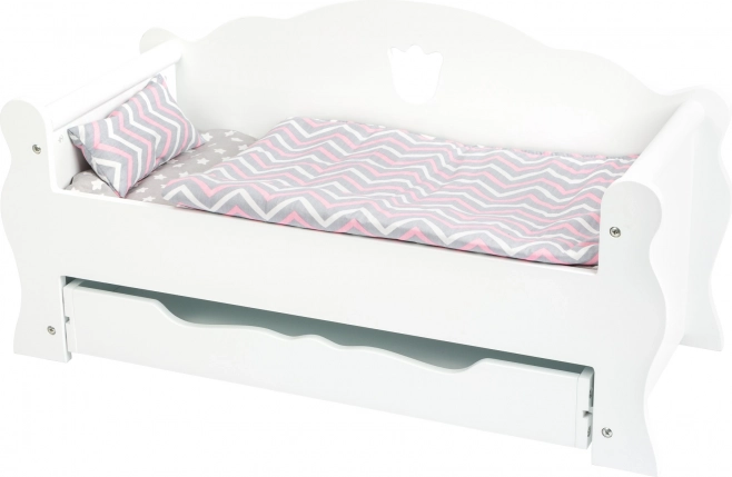 Wit houten poppenbed Small Foot
