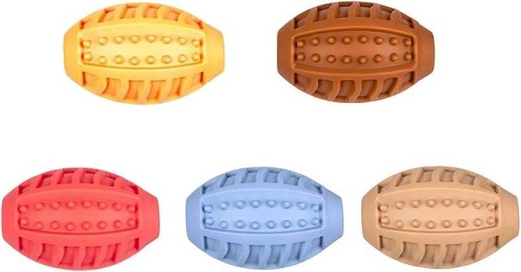 Squeaky rugby ball with bumps 10 cm - 1 piece