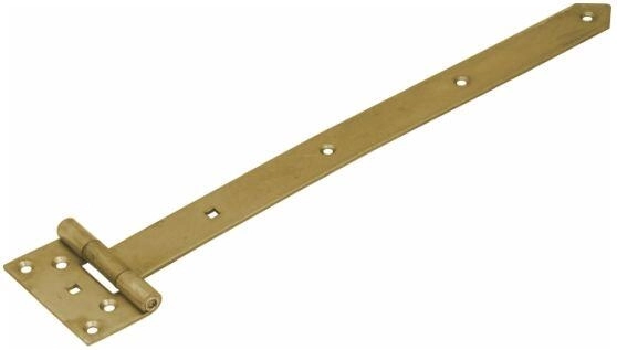 Scharnier voor poort 400 × 45 × 90 × 35 × 3 mm, geel verzinkt