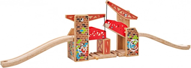 Bigjigs Rail Double Lifting Bridge Graffiti