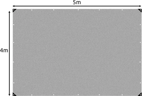 Großes Maß 4 × 5 m und universelle Verwendung