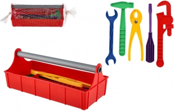 Kinderset gereedschap in draagbare box