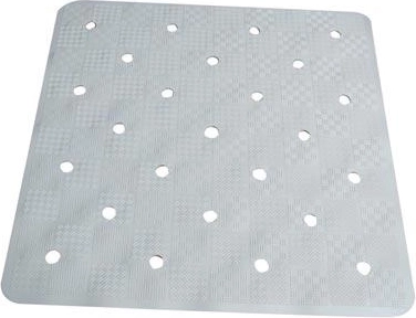 Rubberen douchemat 54 × 54 cm met noppen