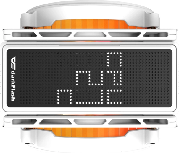 LED display with real-time temperature