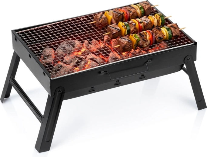 Gril portable pliable au charbon de bois Vilde 51 × 30 × 23 cm