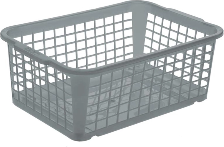 Kunststof mand Keeper 20 × 30 × 11 cm grijs