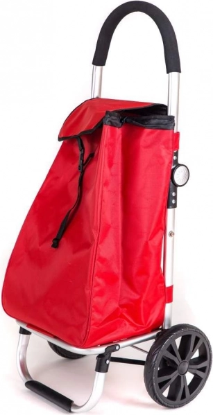 Faltbare Einkaufstasche auf Rollen 98 × 48 × 36 cm, rot