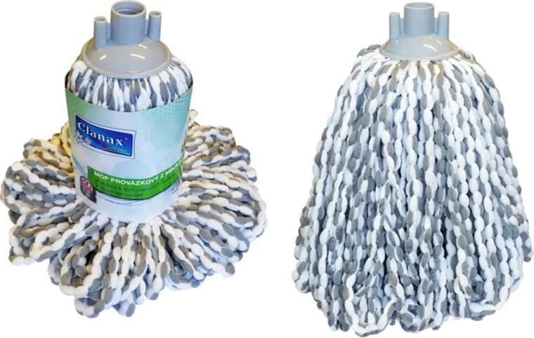 Vervangende microvezelmopkop 165 g met grove schroefdraad