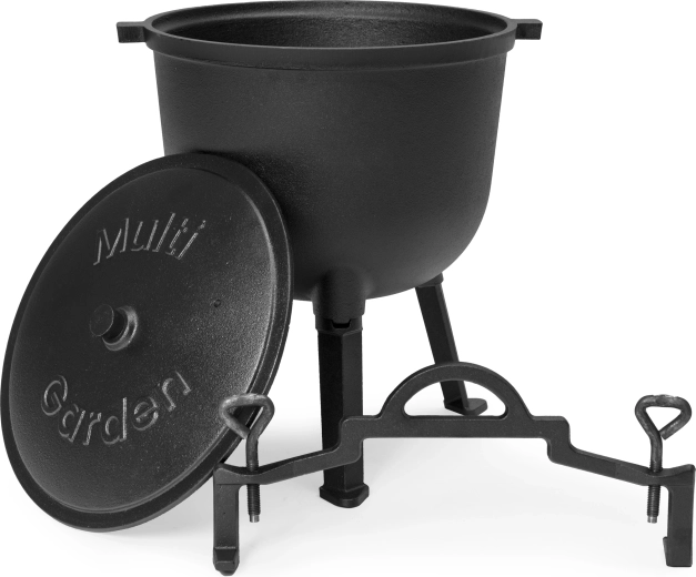 Komplettset: Topf, Deckel und Ständer