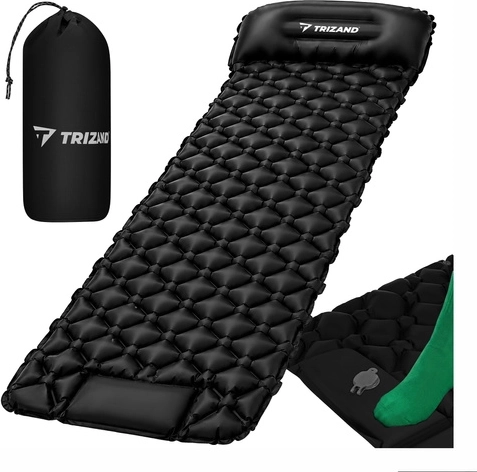 Built-in foot pump for quick inflation