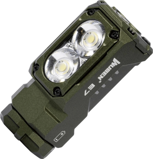Wuben E7 headlamp 6500K, green