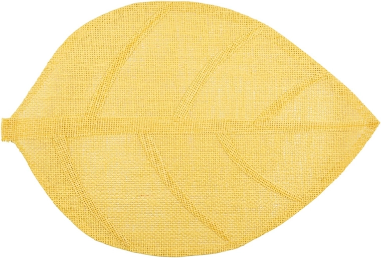 Platzset in Blattform Gelb 33 × 48 cm