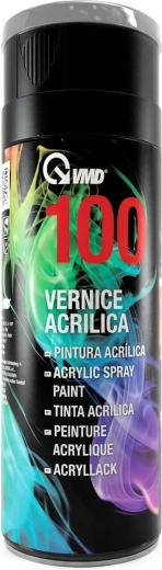 Émail acrylique en spray pour métal, plastique et bois, 400 ml, gris