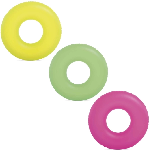 Bouée néon Intex 91 cm – Jaune