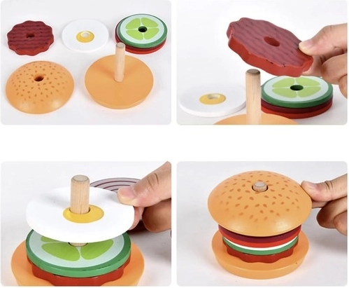 Assembler le burger entraîne les petites mains