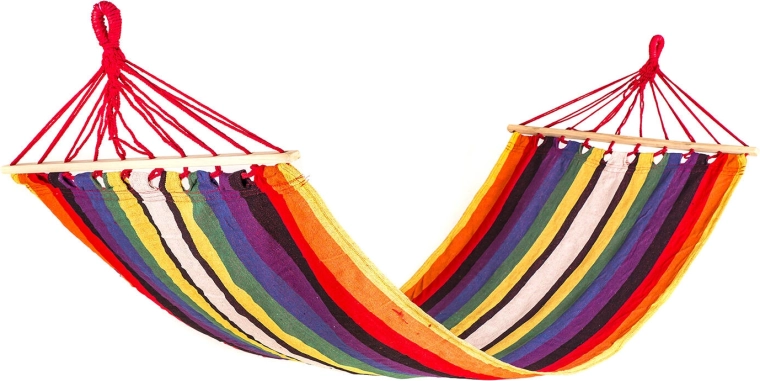 Hangende schommel-ligstoel 200 × 80 cm rood