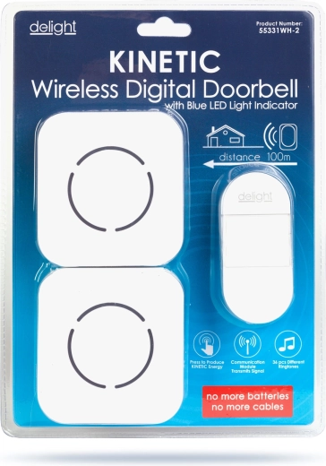 Battery-free kinetic button