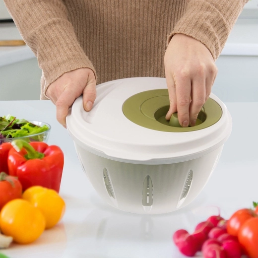 Fast and efficient salad drying