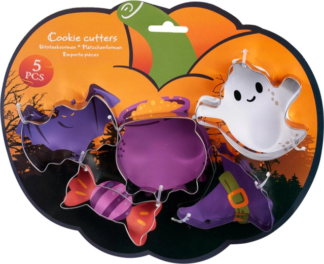 5 Halloween motifs in one set