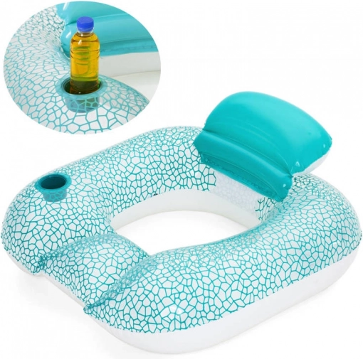 BESTWAY inflatable water chair, turquoise-white