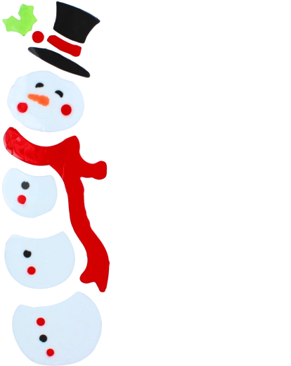Bonhomme de neige joyeux avec chapeau et écharpe