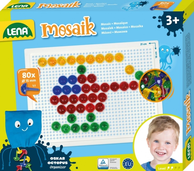 Lena peg mosaic for children – Crystal