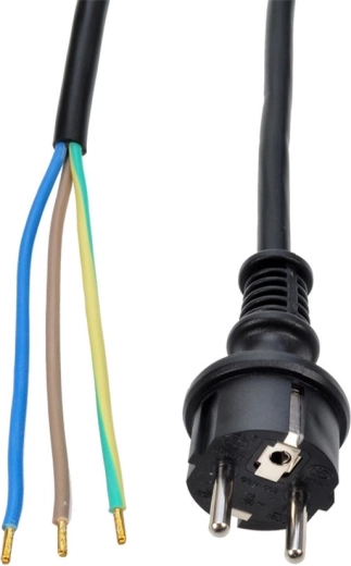 Solight rubberen flexibele kabel 10 m, 3 × 1,5 mm², H07RN-F3, zwart