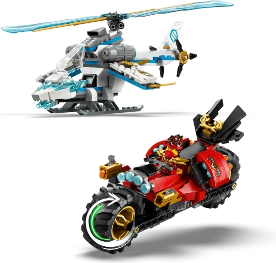 Fast motorcycle with twin shooters