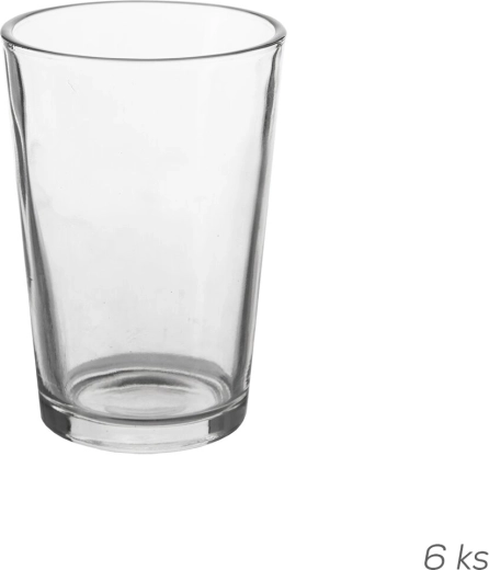 Set glazen 200 ml, 6 stuks