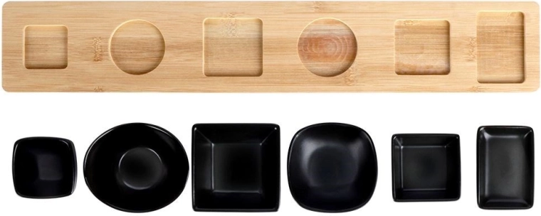 Set of bowls in various shapes and capacities