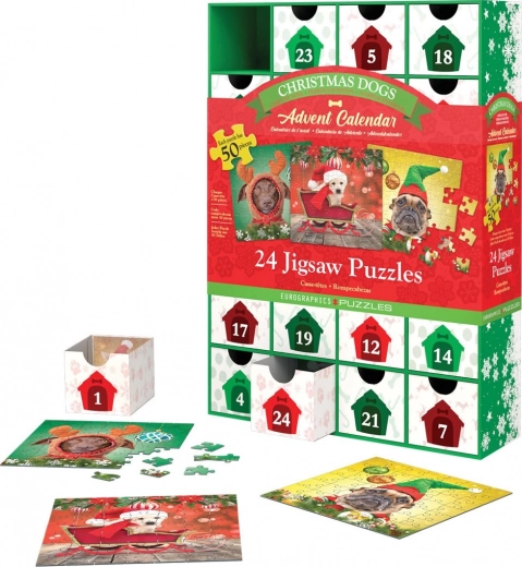 Eurographics puzzle advent calendar – Christmas Dogs