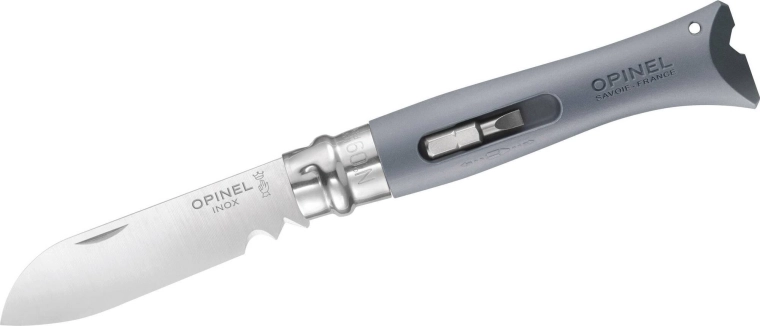 Opinel N°09 DIY graues multifunktionales Taschenmesser 8 cm