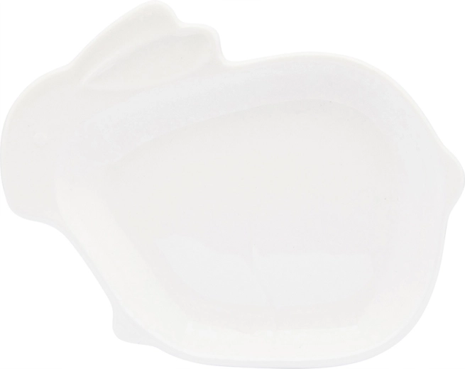 Porcelain Bunny Bowl, Cream, 13.5 × 10.5 cm