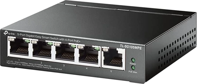 TP-Link TL-SG105MPE intelligenter Gigabit-PoE+-Switch mit 5 Ports