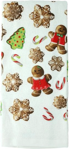 Gingerbread Kitchen Towel 38 × 63 cm