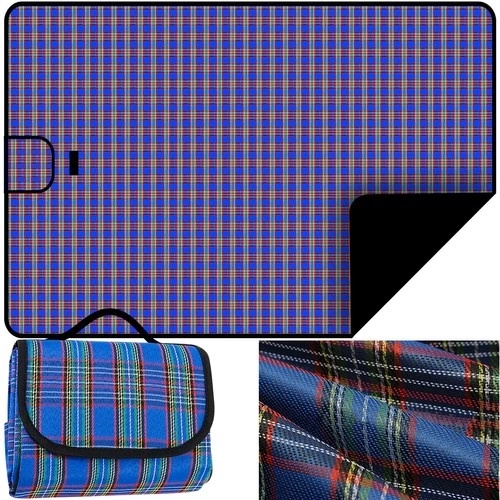 Waterproof picnic blanket - blue