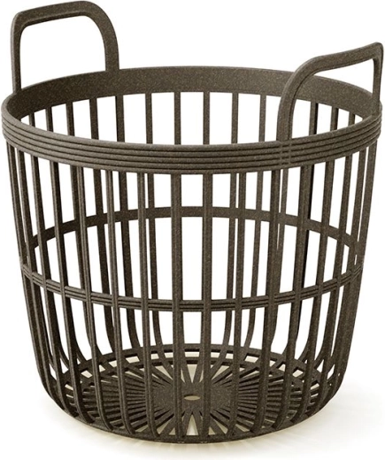 Korb mit Griffen Zoe Basket Eco Wood 36,4 cm – Kaffee