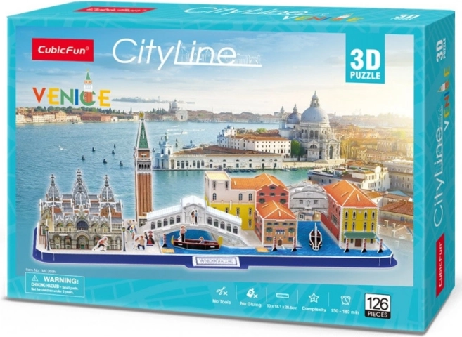 3D puzzle panorama Venice - 126 pieces