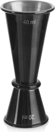 Barmaß aus Edelstahl BLACK 20/40 ml