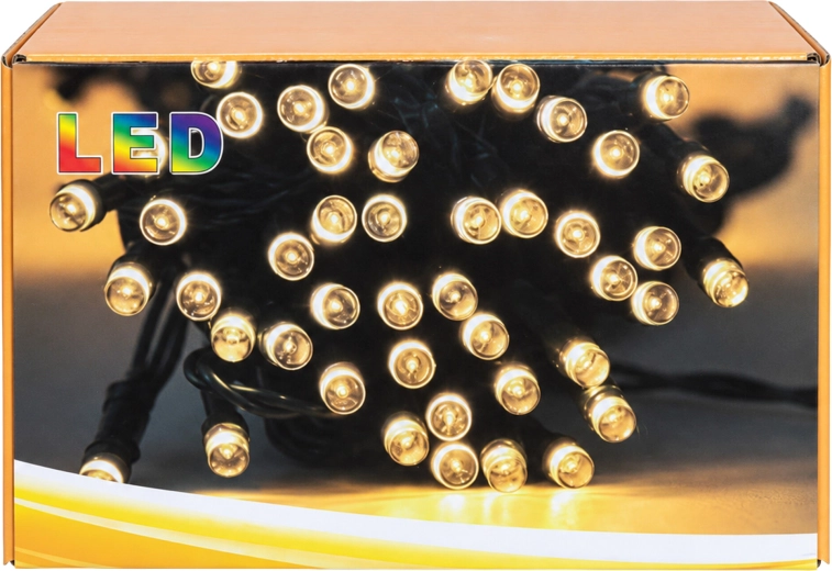 Solair kerst-LED-lichtsnoer 7,5 m, 50 LED's, wit