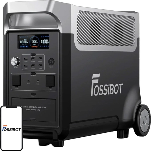 Fossibot F3600 Pro tragbare Powerstation 3600 W (Schwarz)