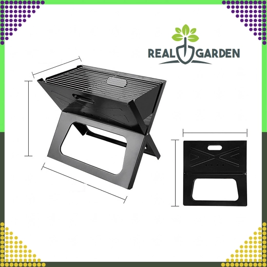 Barbecue au charbon de bois pliable et portable type valisette