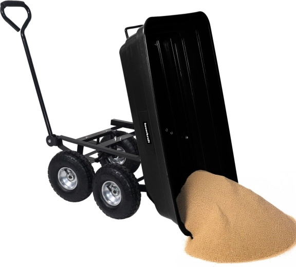 Tipping bed for quick unloading