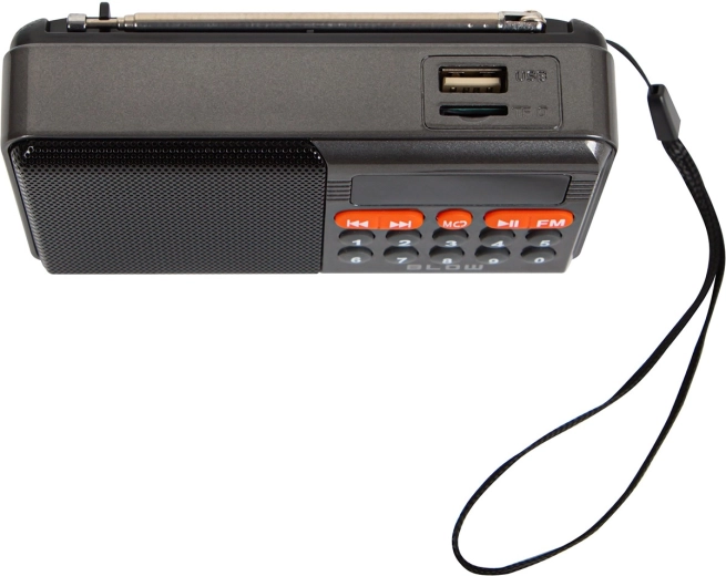 Clear FM reception thanks to the telescopic antenna